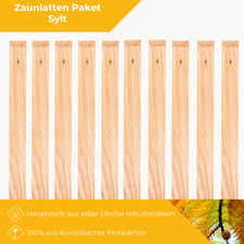 Zaunlatten holz lärche paket - zaunlatten,