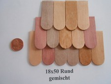 200 Stk.Holzschindeln Dachschindeln Schindel 18x50/45 mm  Rund gefast Gerade