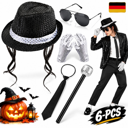 Popstar kostüm set - kostüm, 6-teilig