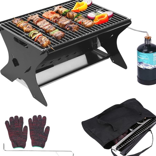 Tragbarer gasgrill mit - tragbarer,
