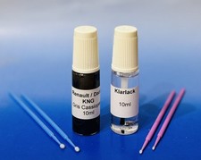 Lackstift-Set RENAULT / DACIA KNG , Stahlgrau metallic , 2 x 10ml + 4 Lacktupfer