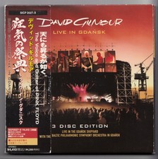 David Gilmour Voice and Guitar of Pink Floyd Live in Gdansk 2CD+DVD Sony Japan 