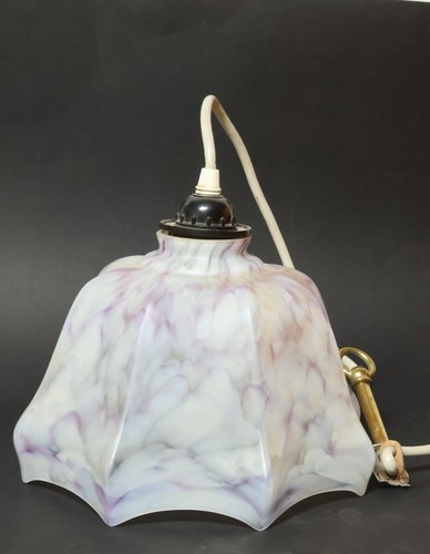 Alte lila jugendstil lampe - jugendstil,