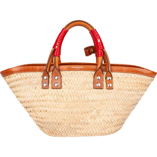 Balenciaga raffia leather - balenciaga,