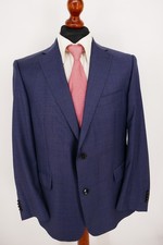 Eduard Dressler Sakko Gr.25 100% Schurwolle Stahl Blau Blue Label Top Zustand