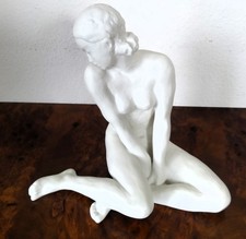 seltene Porzellanfigur Fritz Klimsch - Kauernde  Rosenthal Werk Kronach 1957