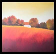 Hans Paus Poster Kunstdruck Bild im Alu Rahmen Scarlet Landscape IV 50x50cm