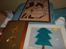 3 schöne  Bilder/ Konvolut/ Handarbeit