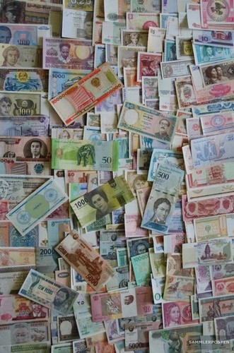 Banknoten alle welt - alle, 800
