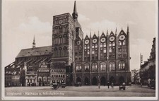 AK/  Stralsund, Rathaus, 2.12.34, (907/E6)