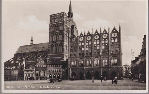 Stralsund rathaus - ak/,