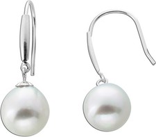 Perlen Ohrhänger Weißgold