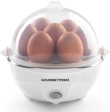 GOURMETmaxx Eierkocher 13760 – Für bis zu 7 Eier, 350W, Weiß