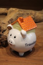Spardose Keramik "Traumhaus"