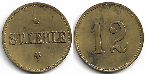 Biermarke lehle 12 pf - biermarke,