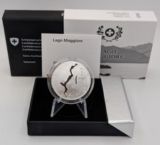 Schweiz 20 Franken 2025 Schweizer Seen Lago Maggiore Silber PP Proof Swiss