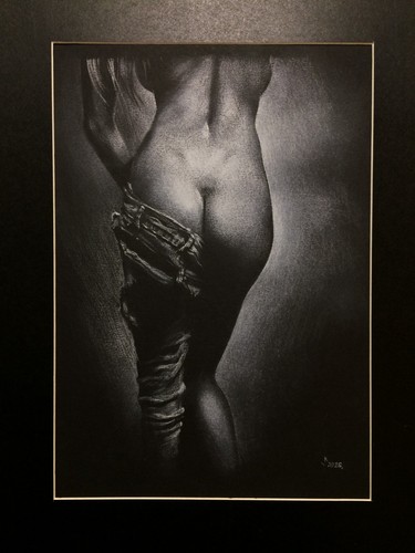 Originale aktzeichnung nude - originale, „nude