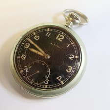 Zenith WK II Dienst Taschenuhr "DH" 49 mm, Werk läuft         57/4
