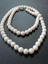 Echte Korallen Kette Kugeln je