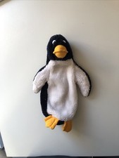 Lerlitz Pinguin Federmäppchen mit Etikett Plüschtier Vintage Pinguin 