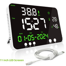 Dezibel-Messgerät Wandhängender Lärm Schallpegelmesser 11 Zoll Große LED Anzeige