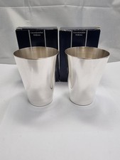 2 Stück Wilkens Becher Sterling Silber 925 punziert h: 10,2 cm Ungenutzt OVP