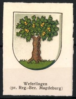 Reklamemarke weferlingen pr - weferlingen,,