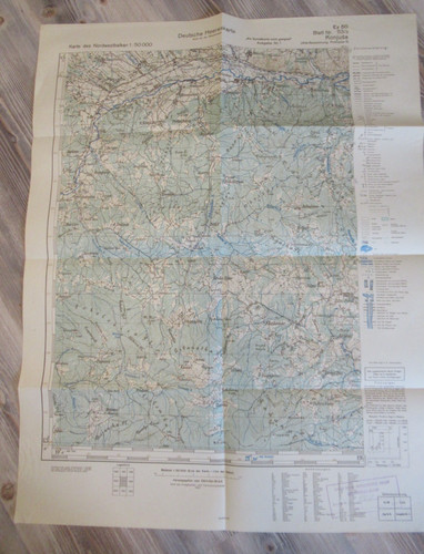 Original wehrmacht landkarte - original,