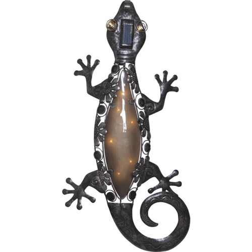 Star gecko led solar figur - led,