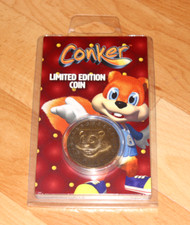 Conkers Bad Fur Day Limited Edition Coin 2001 Worldwide Xbox