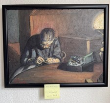 Seltenes Frühwerk von Einer Johansen, Ölgemälde im Keilrahmen auf Leinwand