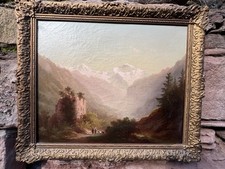 Gemälde Ölbild Romantiker des 19 Jahrhundert unsigniert Schöne Qualität