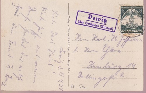 Deutsches reich 586 pst ii - reich,, pst.ii