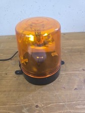 Baustellen Warnleuchte Orange Rundumlicht 230V rotierend Vintage Deko Lampe 