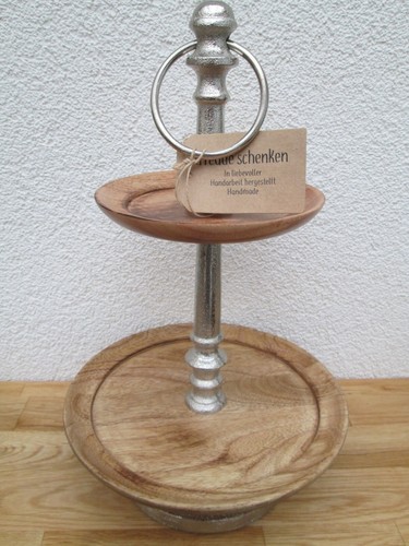 Etagere 2er holz - etagere,