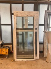 Fensterelement, 3-Fach-Festverglasung, Weiß/Weiß, Gealan, 885 x 1917 mm