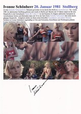 Autogramm ivonne schönherr - autogramm,