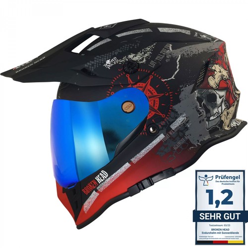Broken head endurohelm road - head,