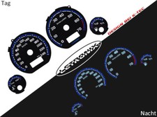 LETRONIX Plasma Tacho Tachoscheiben EL-Dash VW Golf 3 Vento 0-240 km/h #