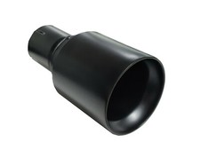 Auspuffblende Endrohr schwarz