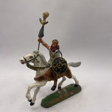 Durso Elastolin Lineol Wikinger Hunne König Reiter zu Pferd Top Zustand Militär 