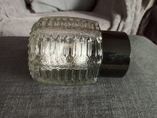 alte 70er Bubble Glas Hoflampe Leuchte Kellerlampe Industrie Vintage Bauhaus❤