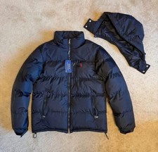 Polo Ralph Lauren Jacke Größe M/L |  Schwarz Abnehmbare Kapuze | Neu mit Etikett