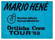 MARIO HENE - 1982 - Örtliche