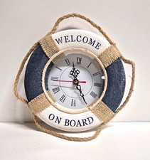 Wanduhr Quarz Uhr aus Stoff im