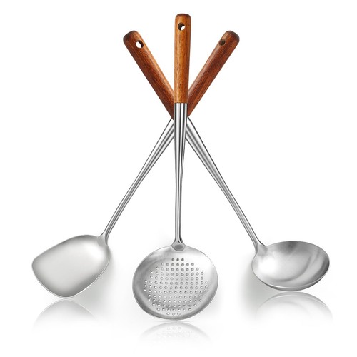 Wok spatel set - wok, edelstahl