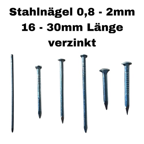 Stahlnägel verzinkt - 0,8,