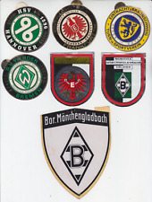 11 alte Bundesliga Aufkleber 70er/80er Jahre