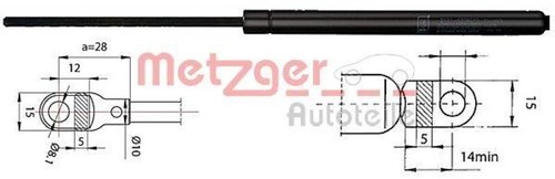 Metzger gasfeder motorhaube - metzger, gasfeder,