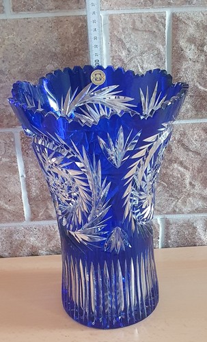 Lausitzer bleikristall vase - bleikristall,